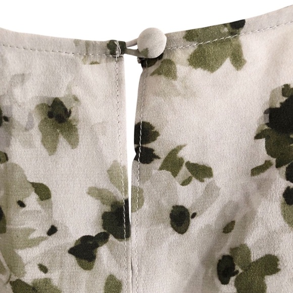 Theory Silk Sleeveless Kalstinn Top Spring Green Floral Size Medium - Picture 6 of 13